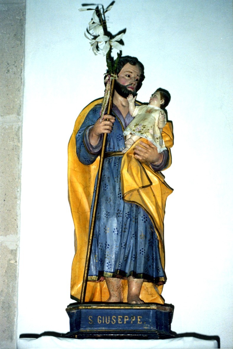 San giuseppe e gesù bambino (statua)