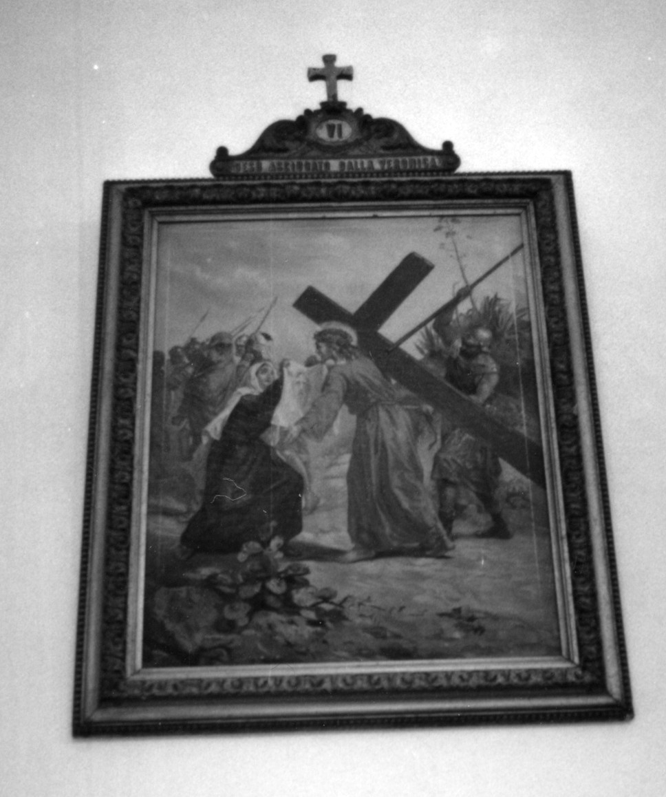 Stazione vi: gesù asciugato dalla veronica (via crucis)