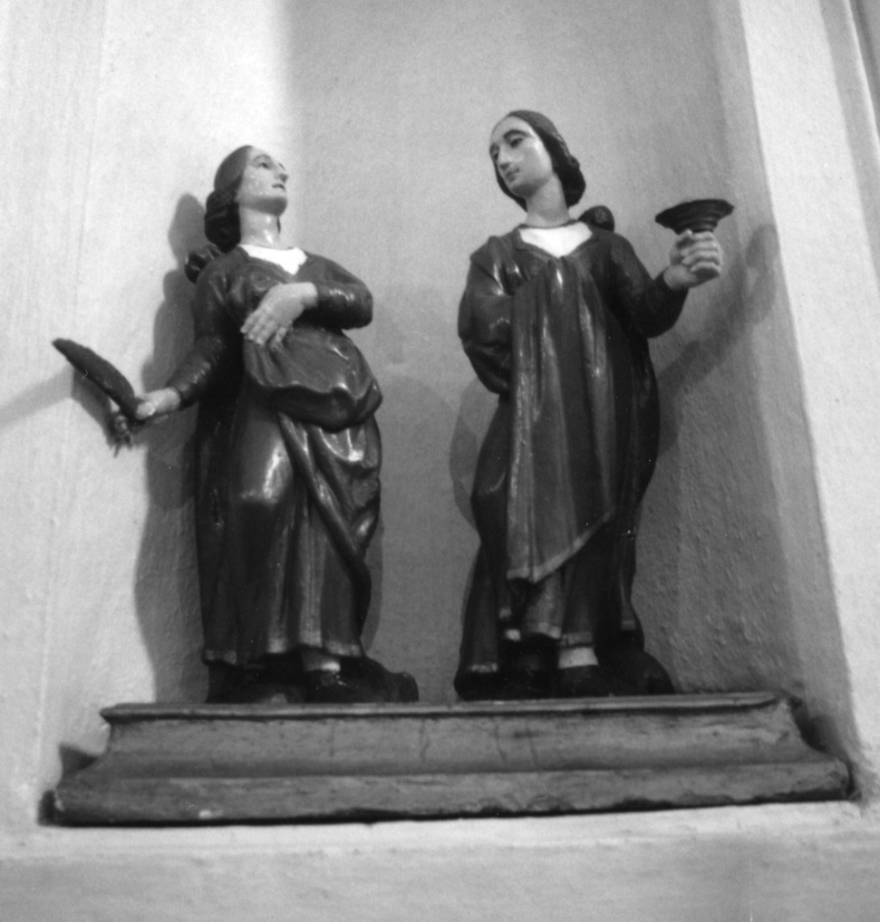 San cosma e san damiano (statua, coppia)