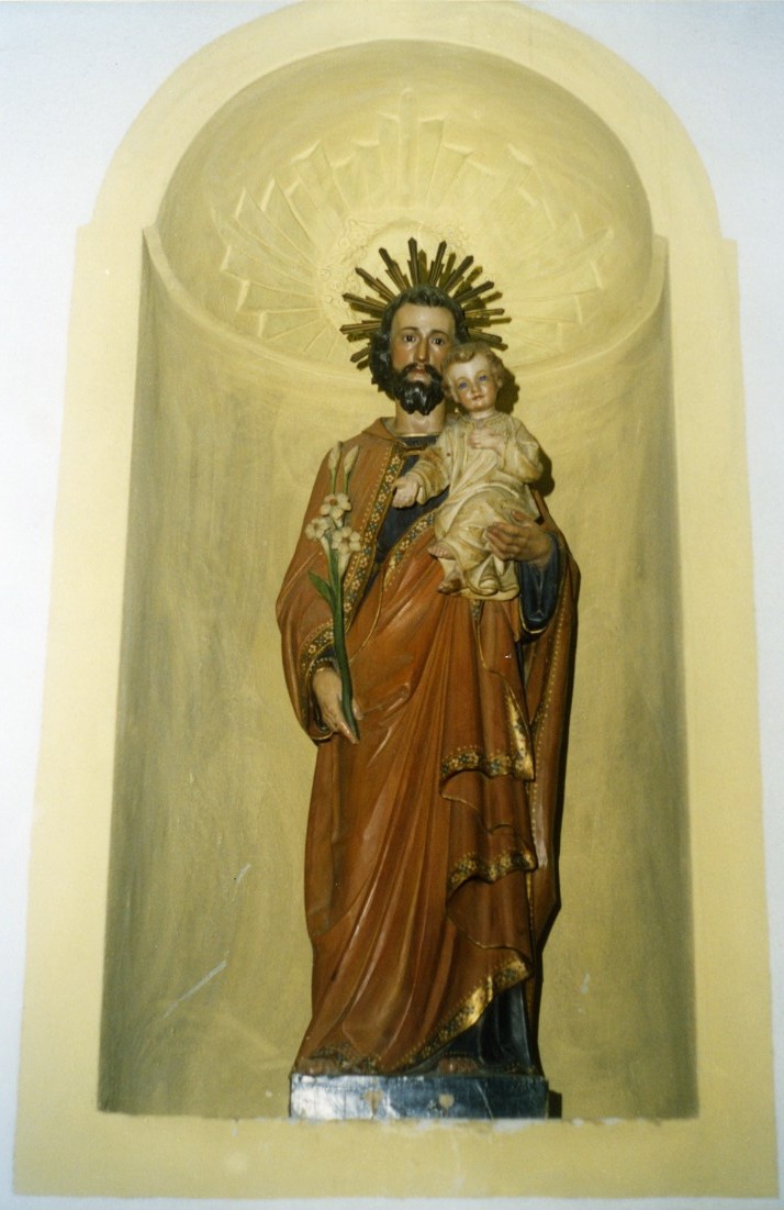 San giuseppe e gesù bambino (statua)