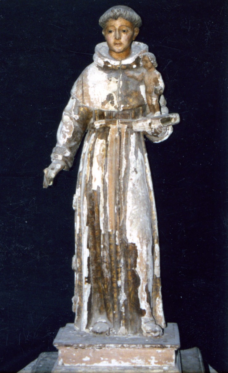 Sant'antonio da padova con gesù bambino (statua)