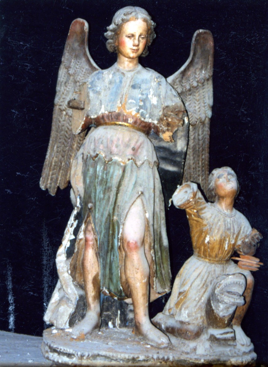 Tobia e san raffaele arcangelo (statua)