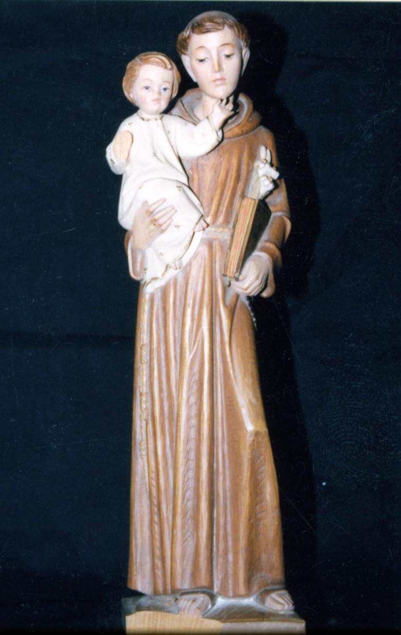 Sant'antonio de sa dimanna, sant'antonio da padova con gesù bambino (statua)
