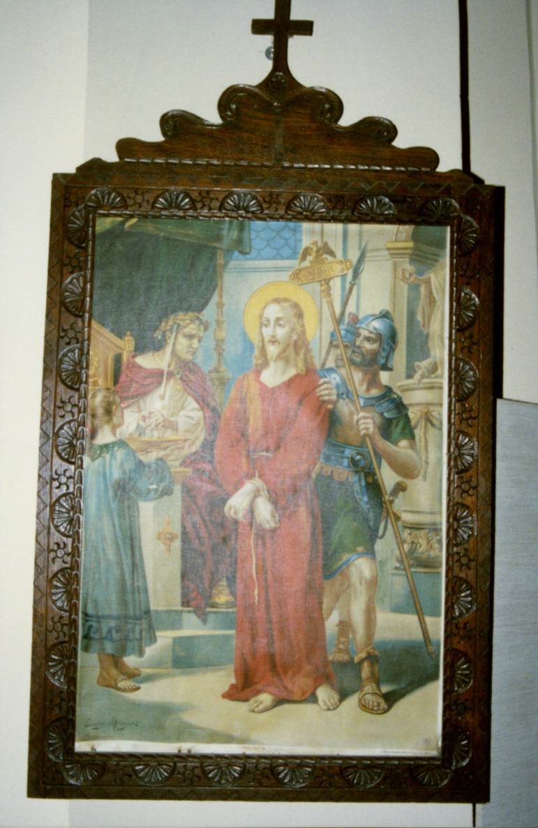 Stazione i: gesù condannato a morte (via crucis, ciclo)