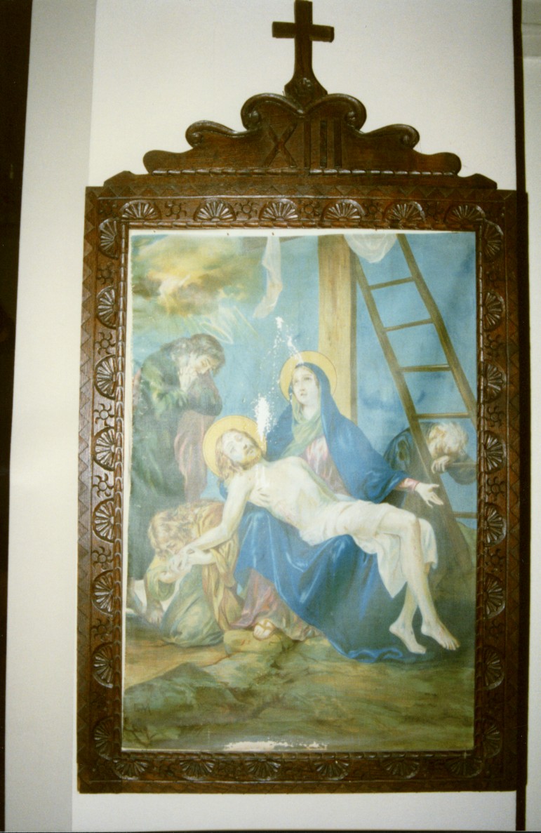 Stazione xiii: gesù deposto dalla croce (via crucis, ciclo)