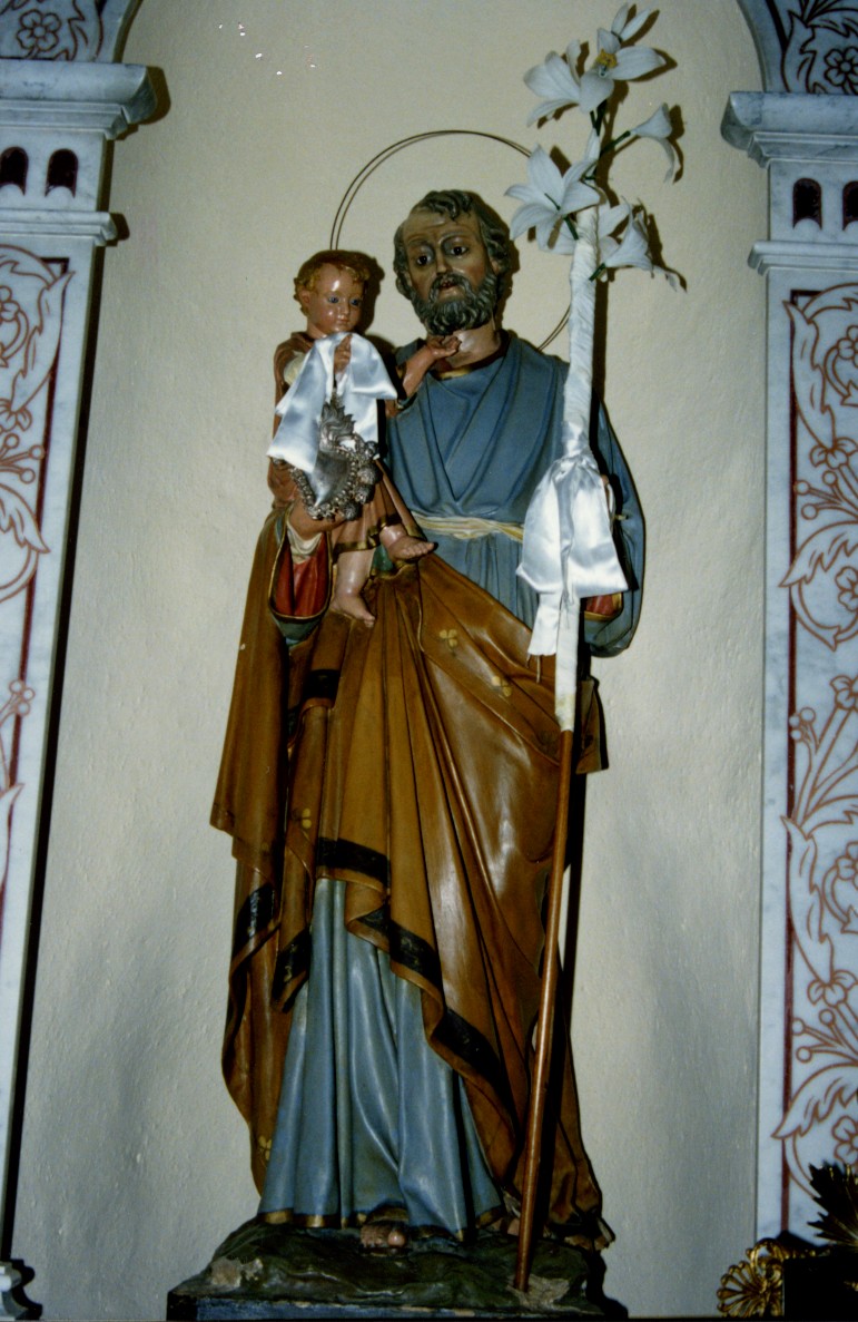 San giuseppe e gesù bambino (statua)