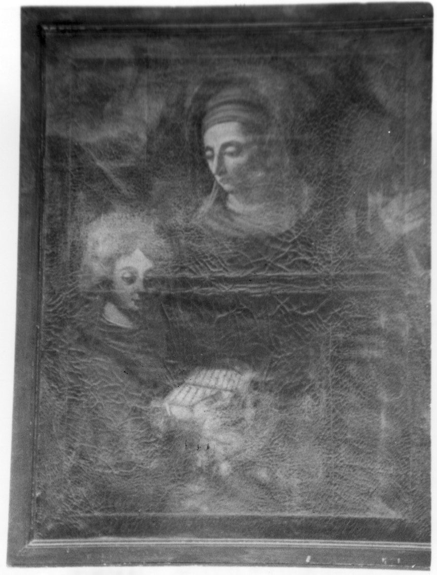Sant'Anna insegna a leggere a Maria Vergine (dipinto) - ambito sardo (sec. XVIII)