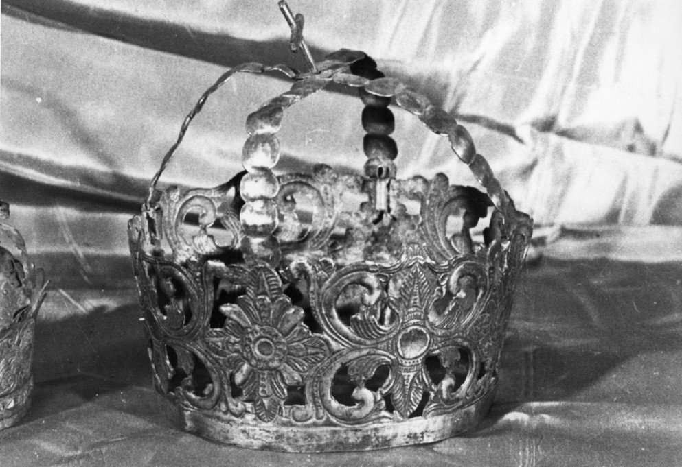 corona da statua - bottega sarda (fine/ inizio secc. XVII/ XVIII)