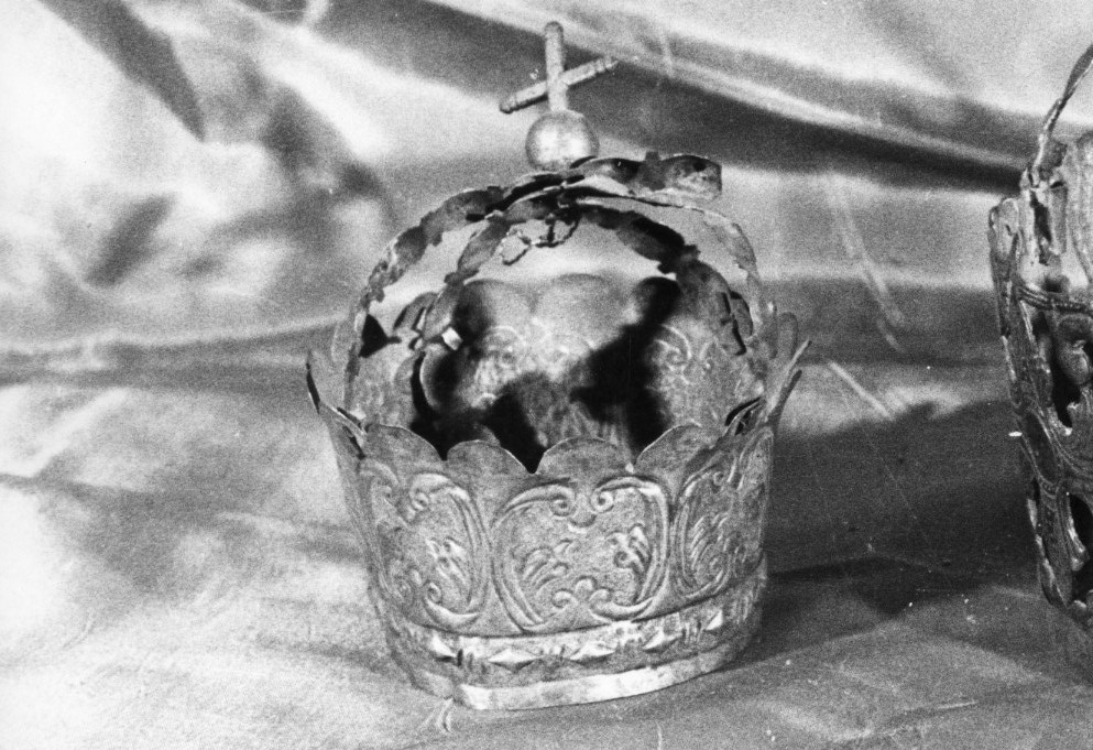 corona da statua - bottega sarda (fine/ inizio secc. XVII/ XVIII)