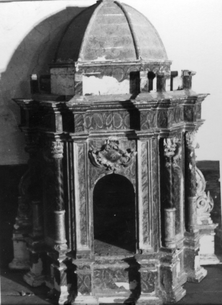 tabernacolo - a tempietto - bottega genovese (primo quarto sec. XVIII)