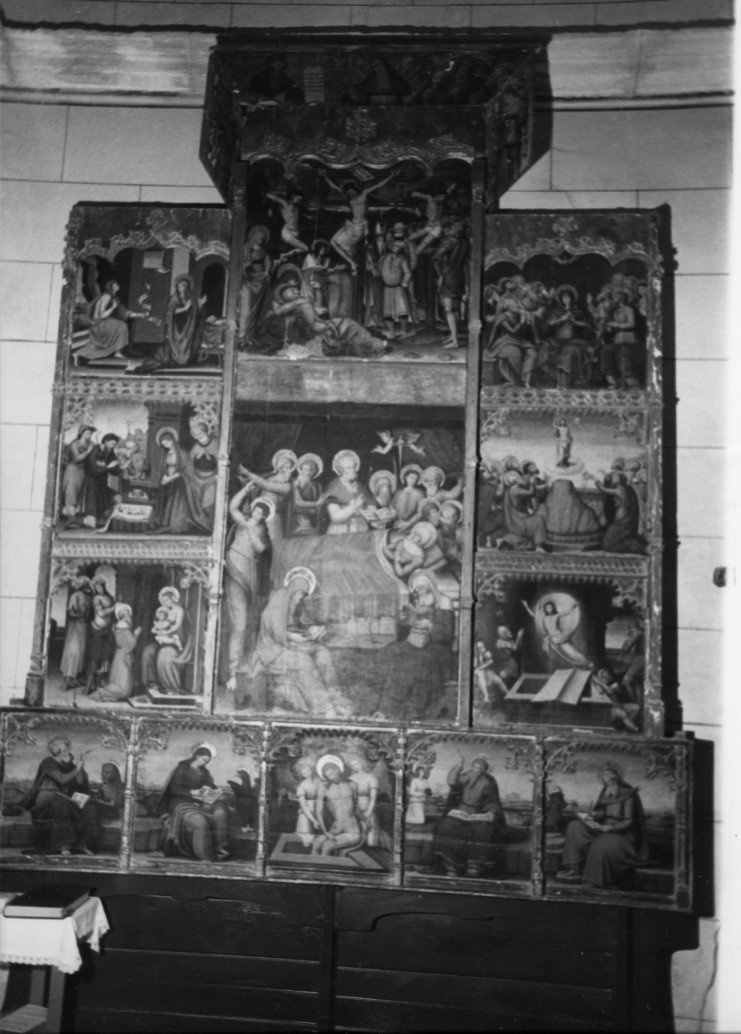 Transito della madonna (retablo, insieme)