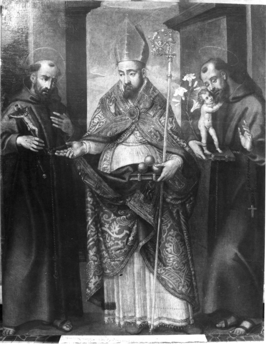 San nicola di bari tra sant'antonio da padova e san francesco d'assisi (dipinto)