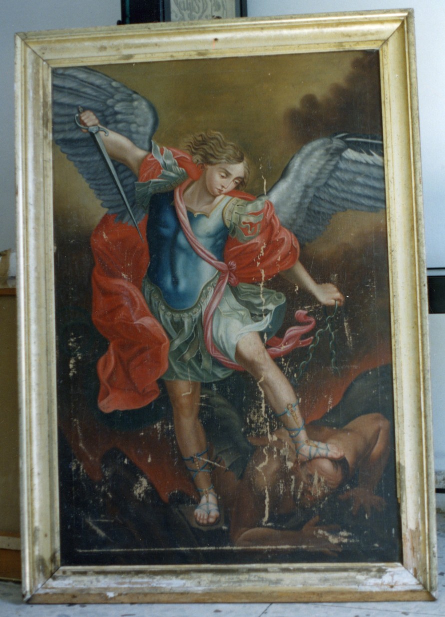 San michele arcangelo combatte satana (dipinto)