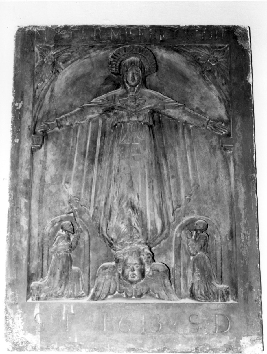 Mater misericordiae, madonna della misericordia (rilievo)