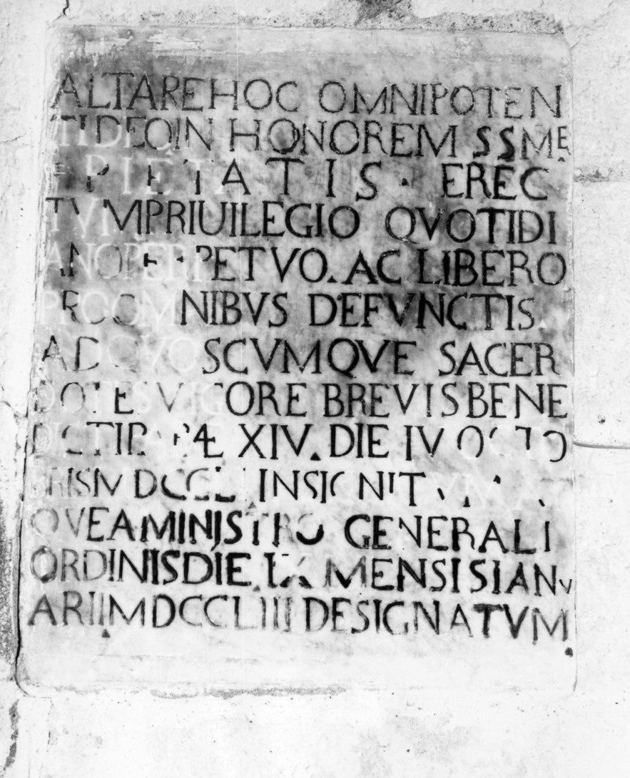 lapide commemorativa - bottega sarda (seconda metà sec. XVIII)