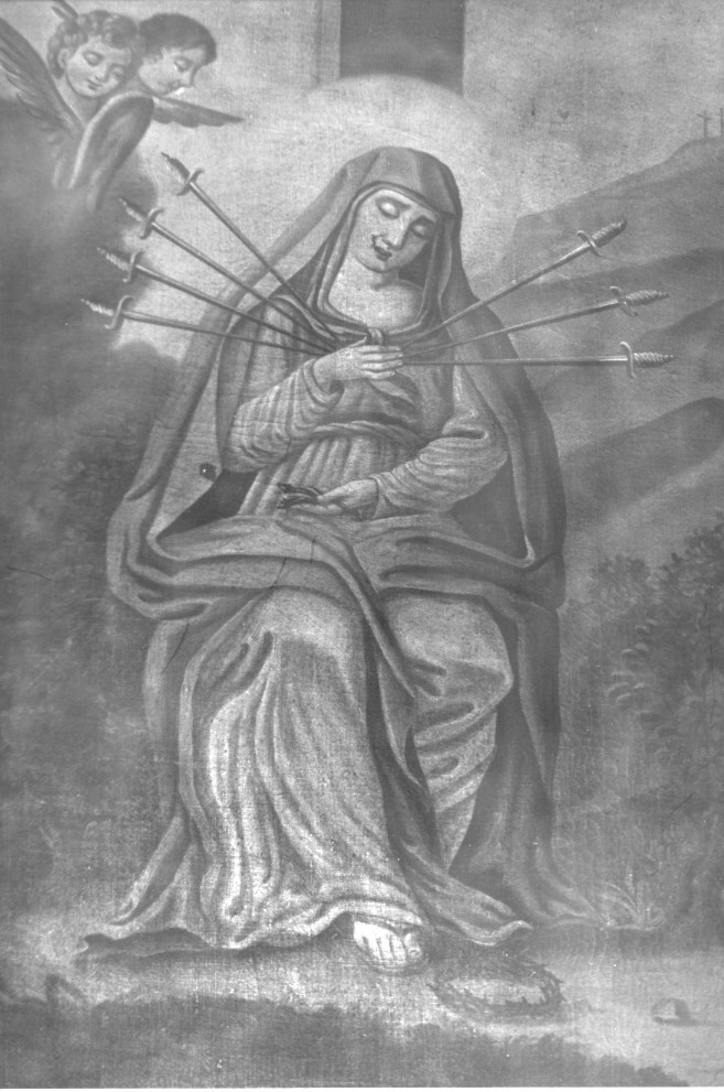 Madonna Addolorata (dipinto) di Sassu Antonio (inizio sec. XIX)