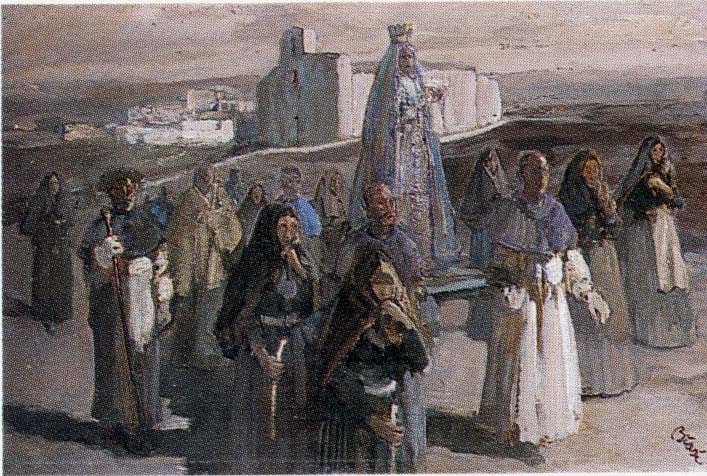 Processione, dipinto