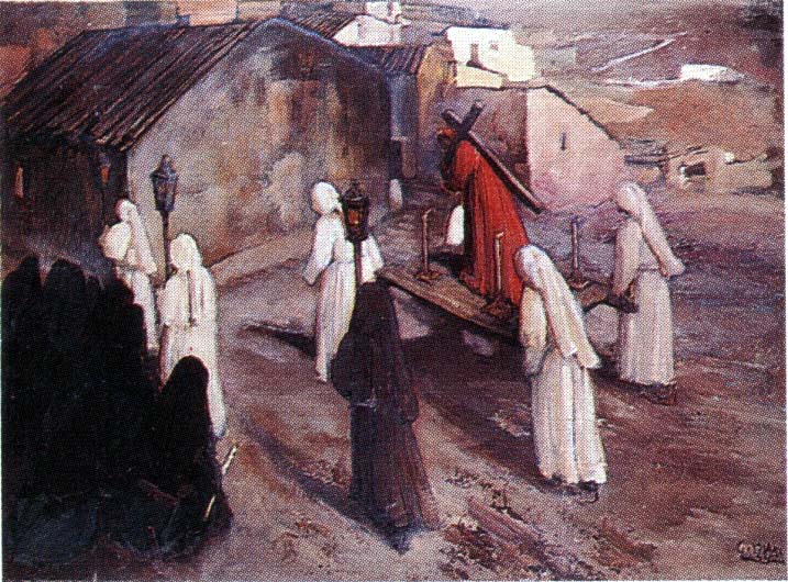 Processione dei misteri, dipinto