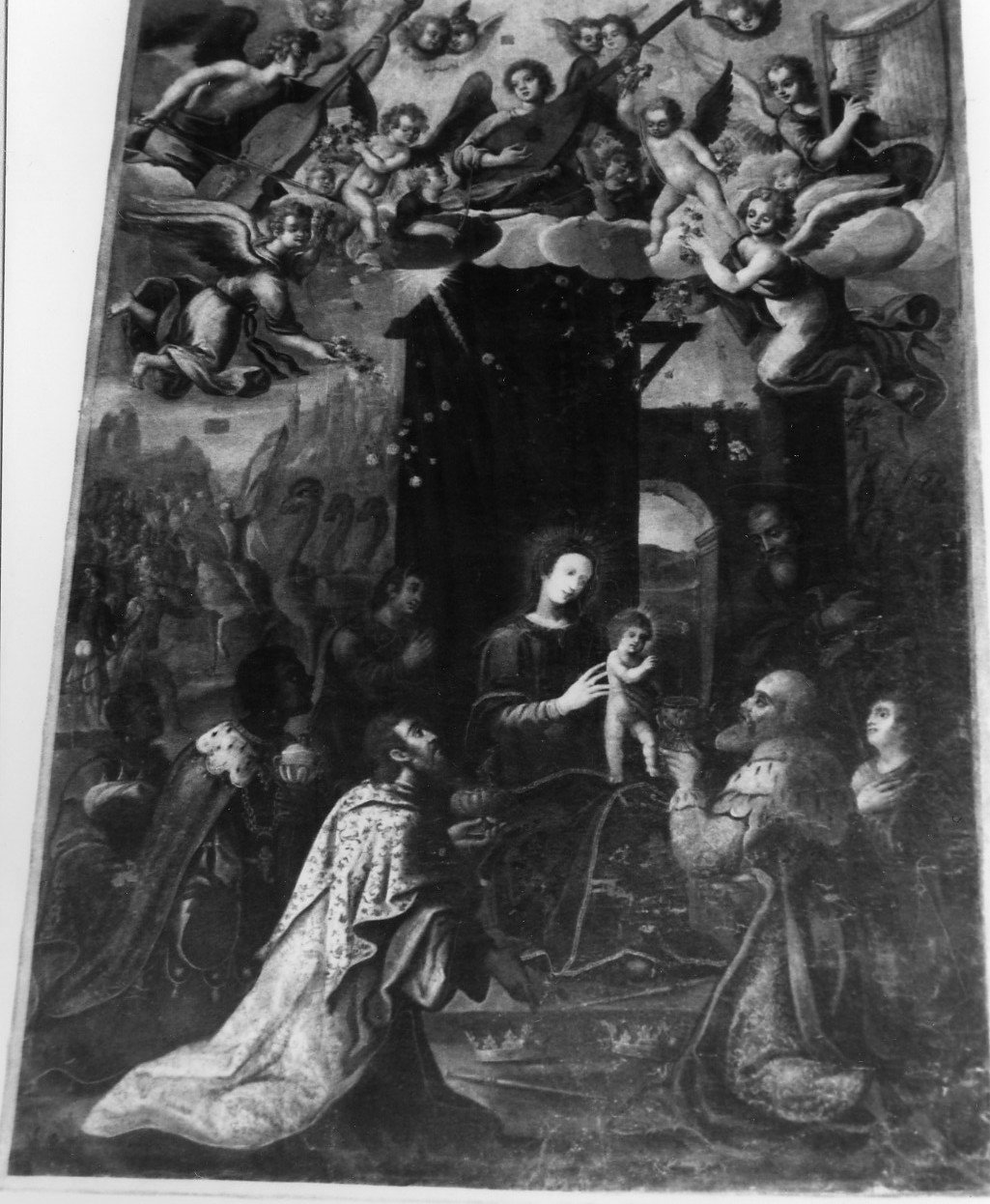 adorazione dei Re Magi (dipinto) - ambito ligure (prima metà sec. XVII)