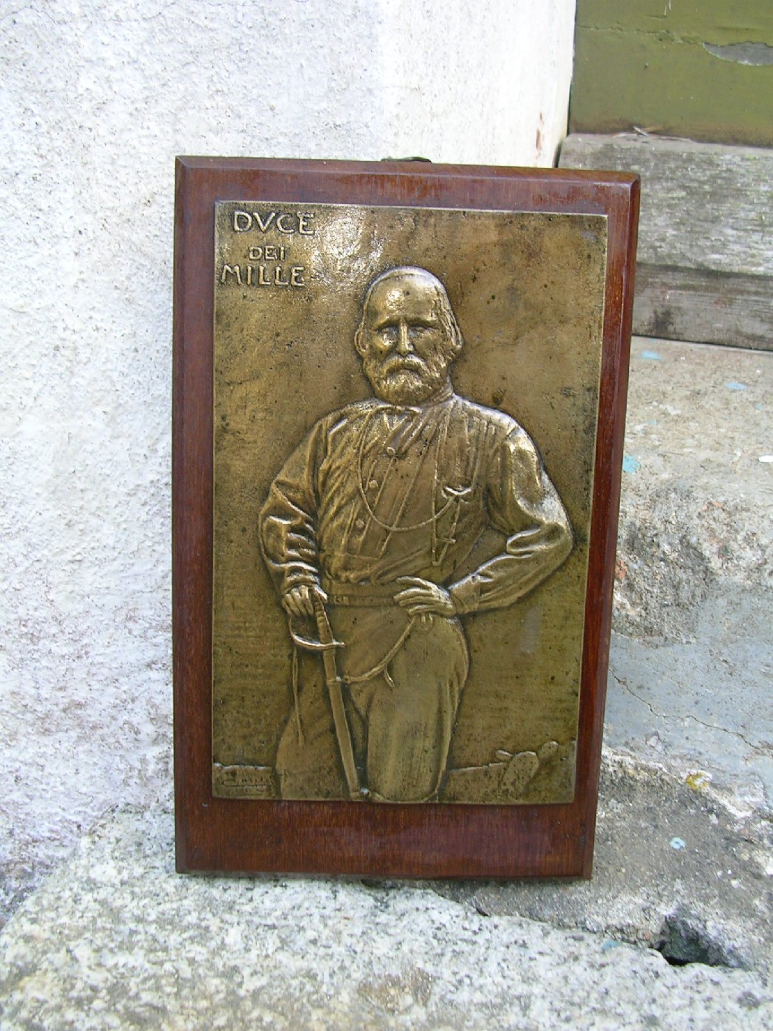 Ritratto di giuseppe garibaldi (targa, oggetti commemorativi)