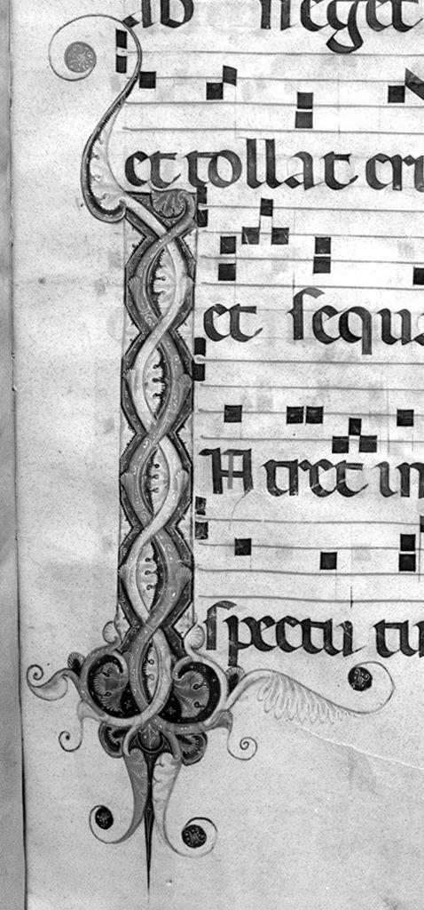 lettera I (miniatura) - ambito fiorentino-aretino (sec. XIII)