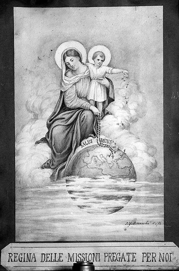 Salus mundi, Madonna con Bambino (disegno) di Minocchi Raimondo (sec. XX)