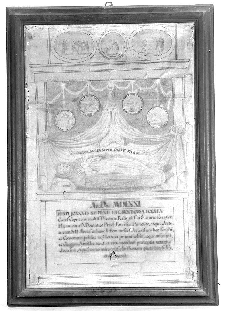 monumento sepolcrale del beato Giovanni da Salerno (disegno) - ambito fiorentino (secc. XVIII/ XIX)