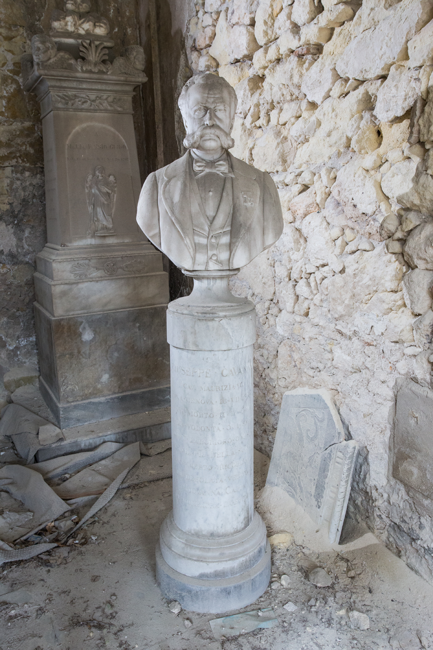 figura maschile, ritratto di Giuseppe Cavanna (scultura - busto, elemento d'insieme) di Celi Ambrogio (sec. XIX)