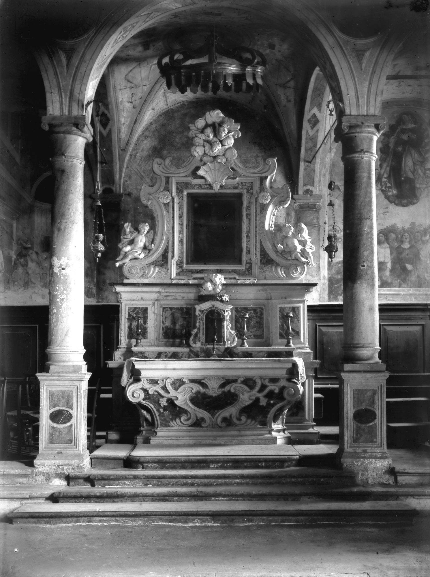 Scuola dei Carmini. Altare barocco (negativo) di Gabinetto fotografico (XX)