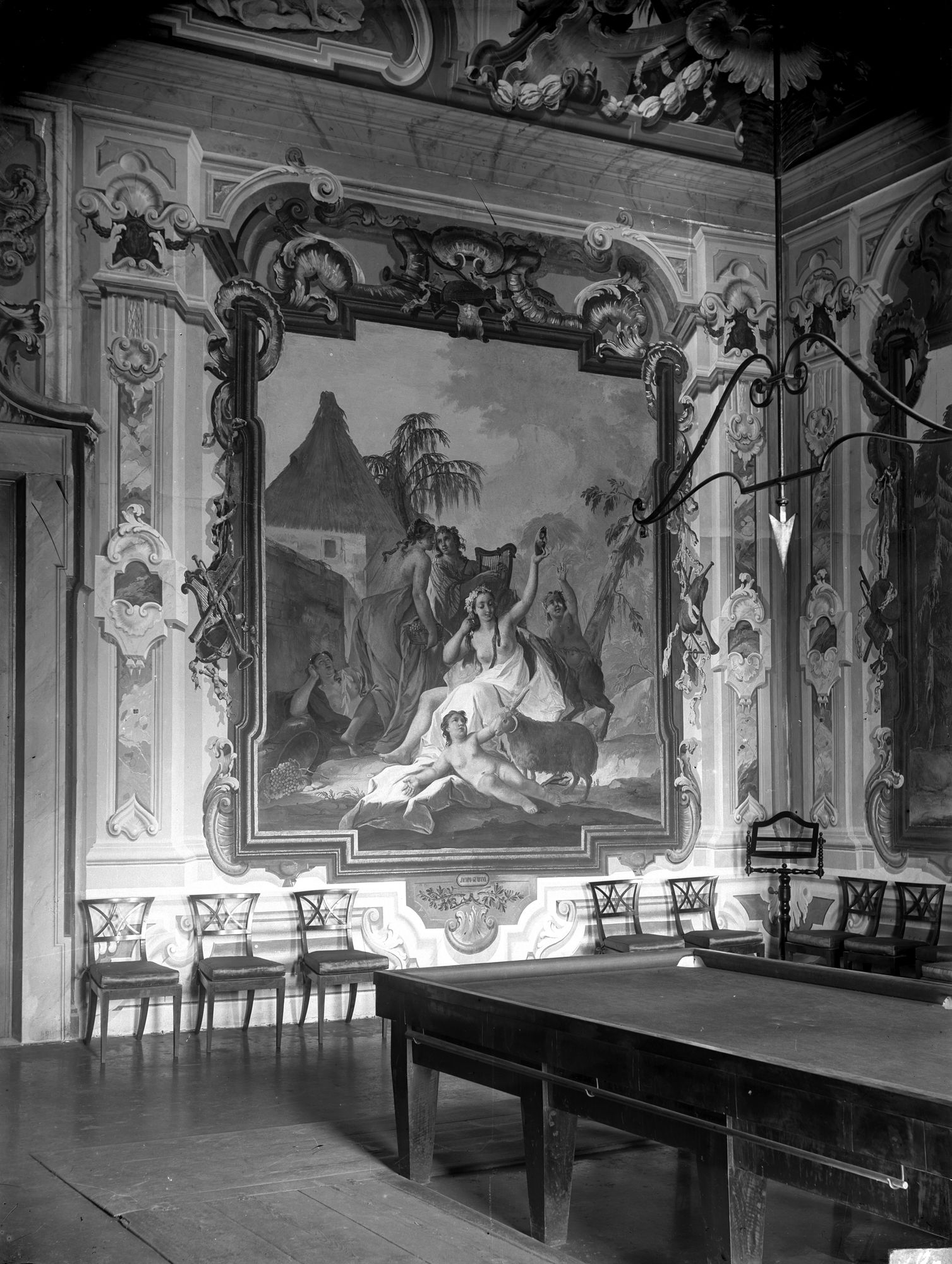 Villa Nazionale di Stra. Sala del bigliardo (negativo) di Gabinetto fotografico (XX)