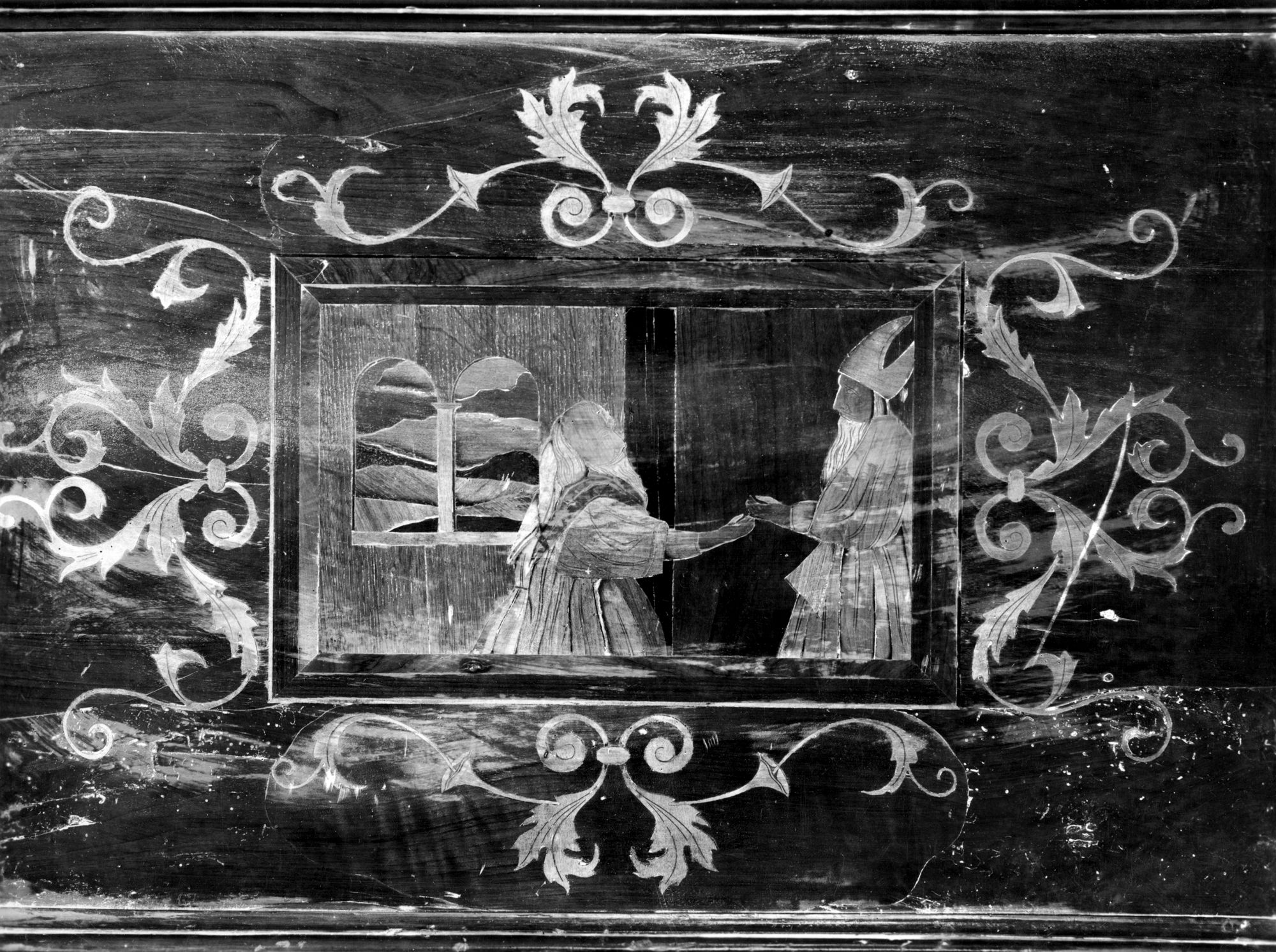 Duomo. Cappella dell' Annunziata. Tarsie del sec. XVI (negativo) di Gabinetto fotografico (XX)