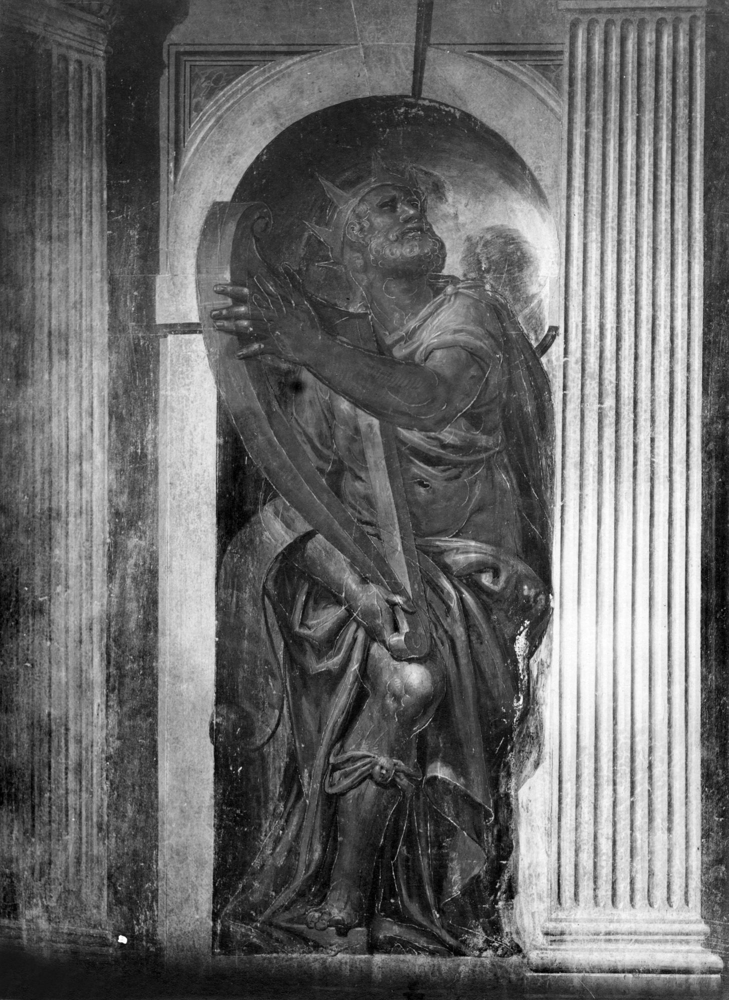 Carceri. Ex Monastrero dei Camaldolesi. Libreria. Affreschi del Salviati (negativo) di Gabinetto fotografico (XX)