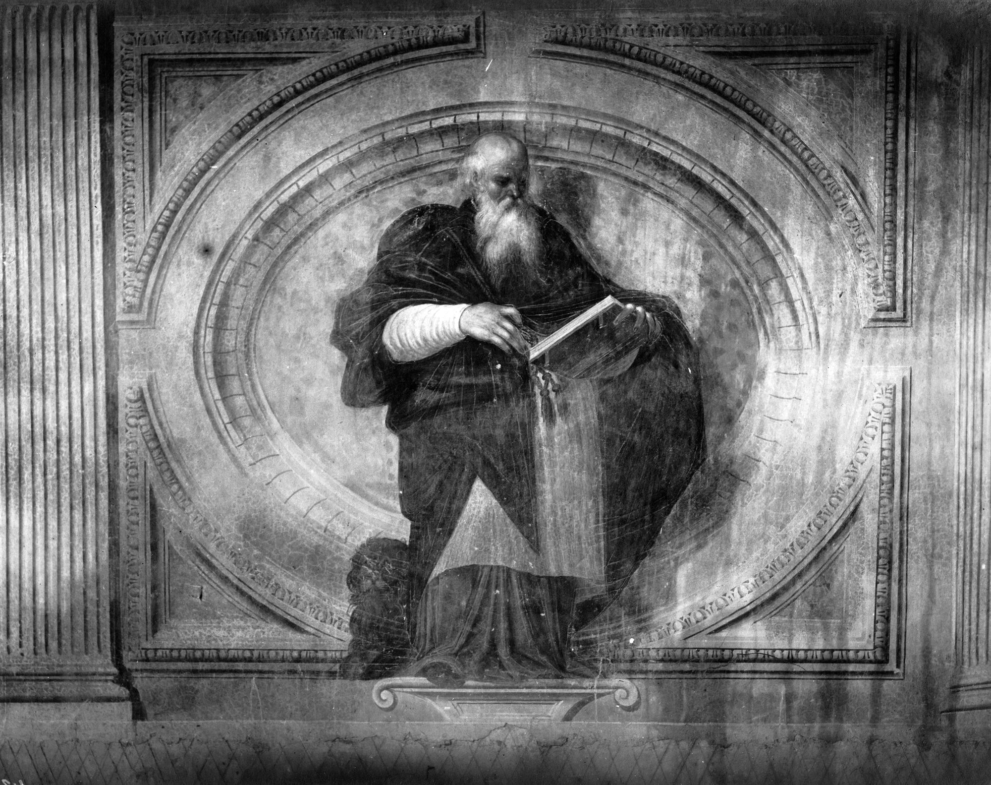 Carceri. Ex Monastrero dei Camaldolesi. Libreria. Affreschi del Salviati (negativo) di Gabinetto fotografico (XX)