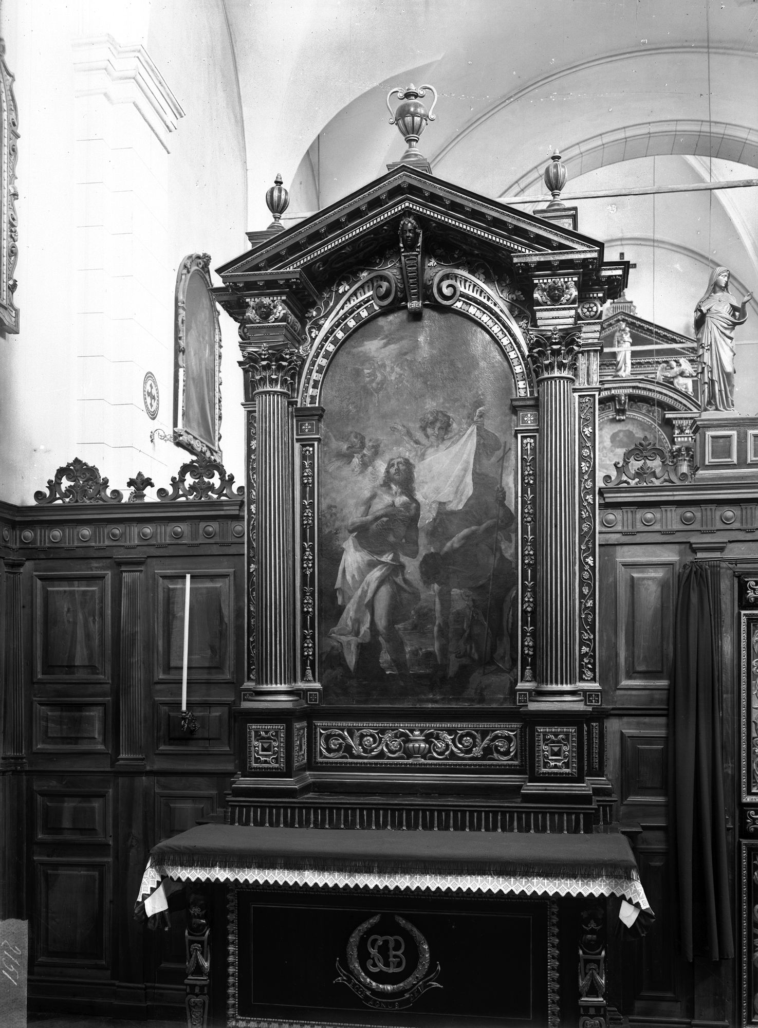 Abbazia Certosina di Vedana. Vedute interne, chiostri, dipinti ed altri oggetti d'arte (negativo) di Ing. Ongaro (XX)