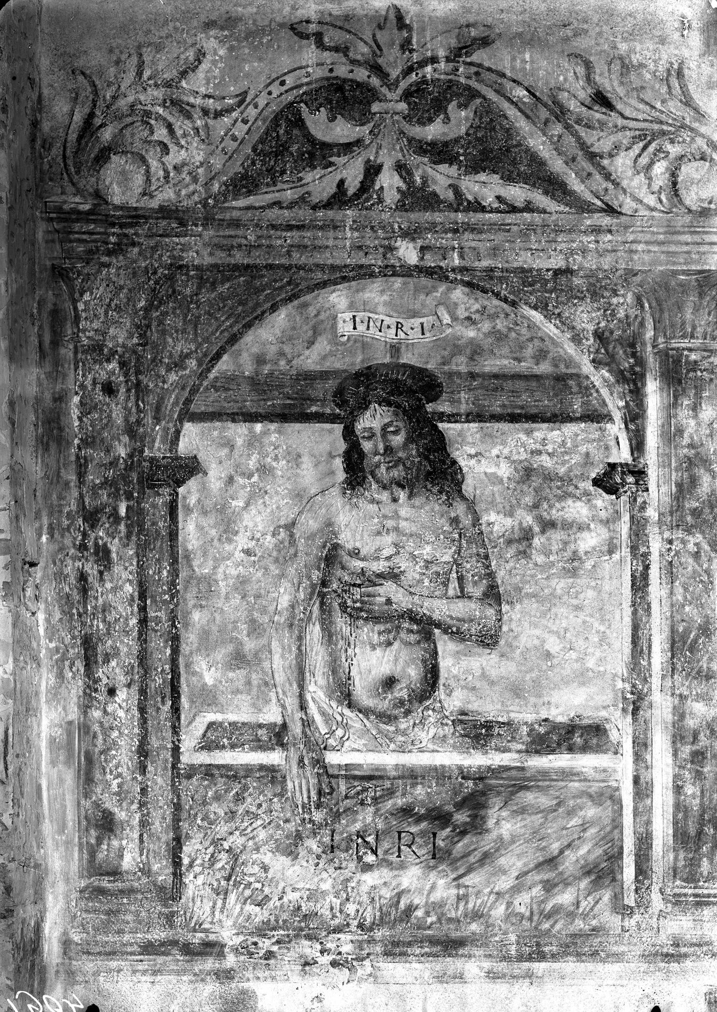 Duomo di Oderzo. Ecce Homo, affresco decorativo (negativo) di Gabinetto fotografico (XX)