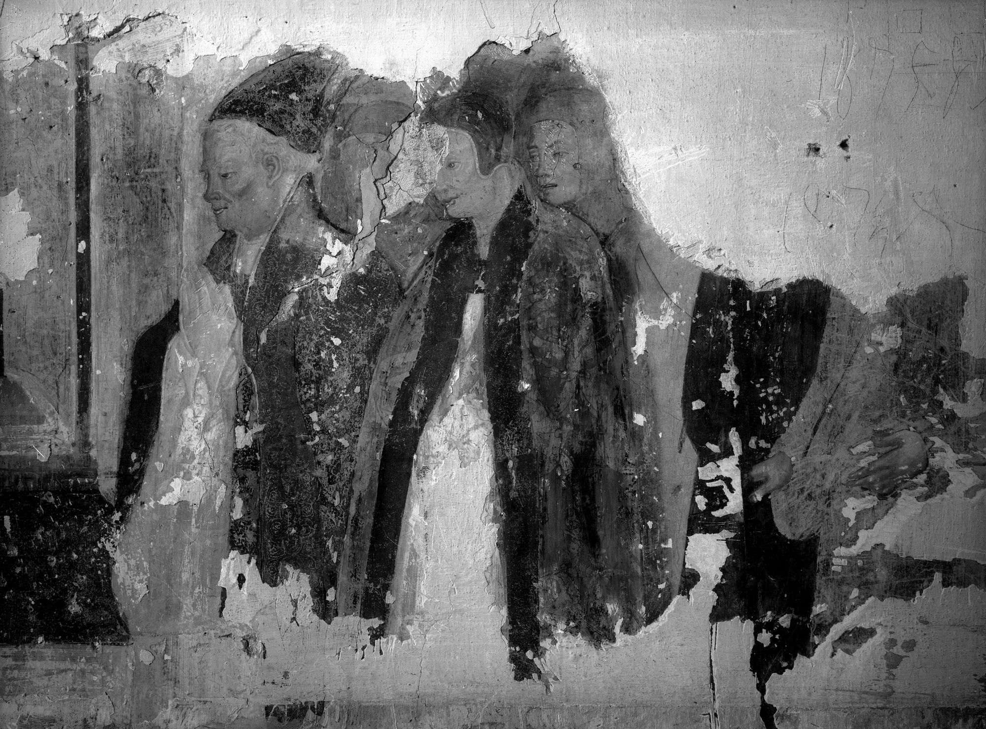 Chiesa Santa Giustina. Affreschi dello Storlato nella cappella del Capitolo (negativo) di Gabinetto fotografico (XX)