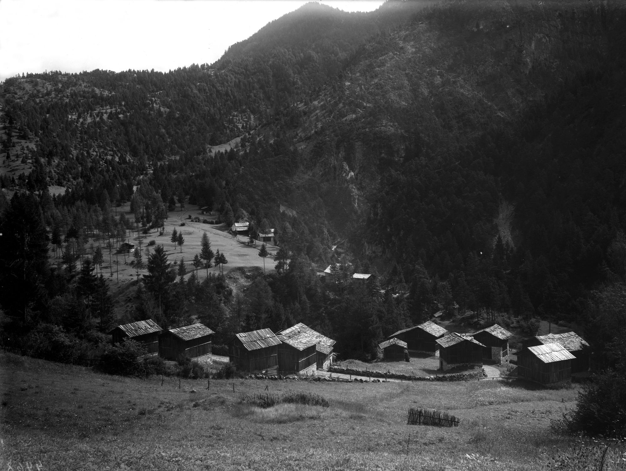 Sottocastello. Paesaggio verso il Fella (negativo) di Gabinetto fotografico (XX)