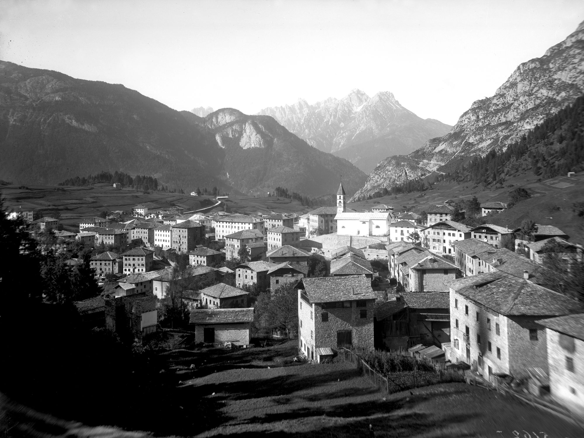Laggio di Cadore. Veduta panoramica (negativo) di Gabinetto fotografico (XX)