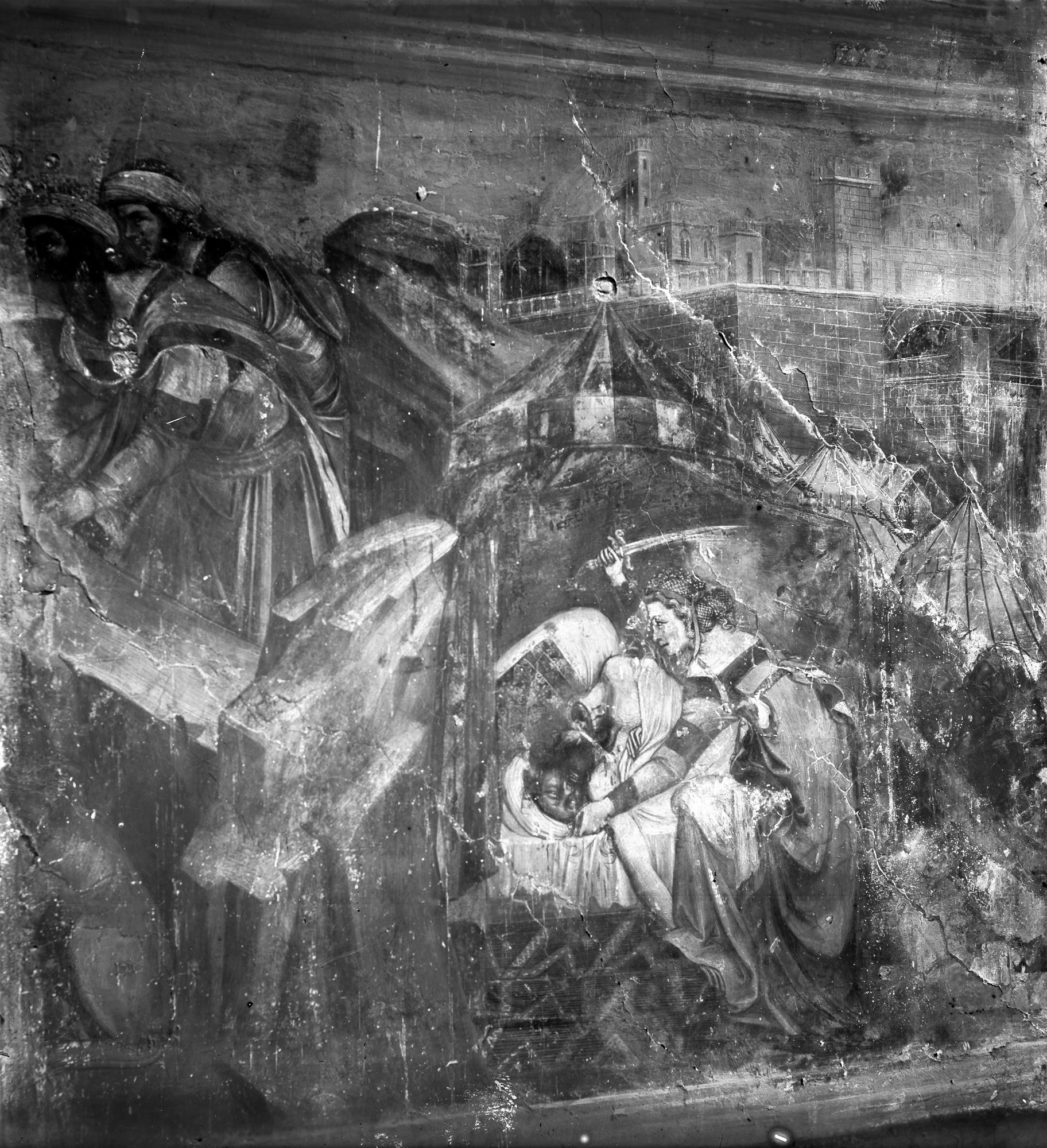 Loggia Carrarese. Affreschi del Guarriento (negativo) di Gabinetto fotografico (XX)