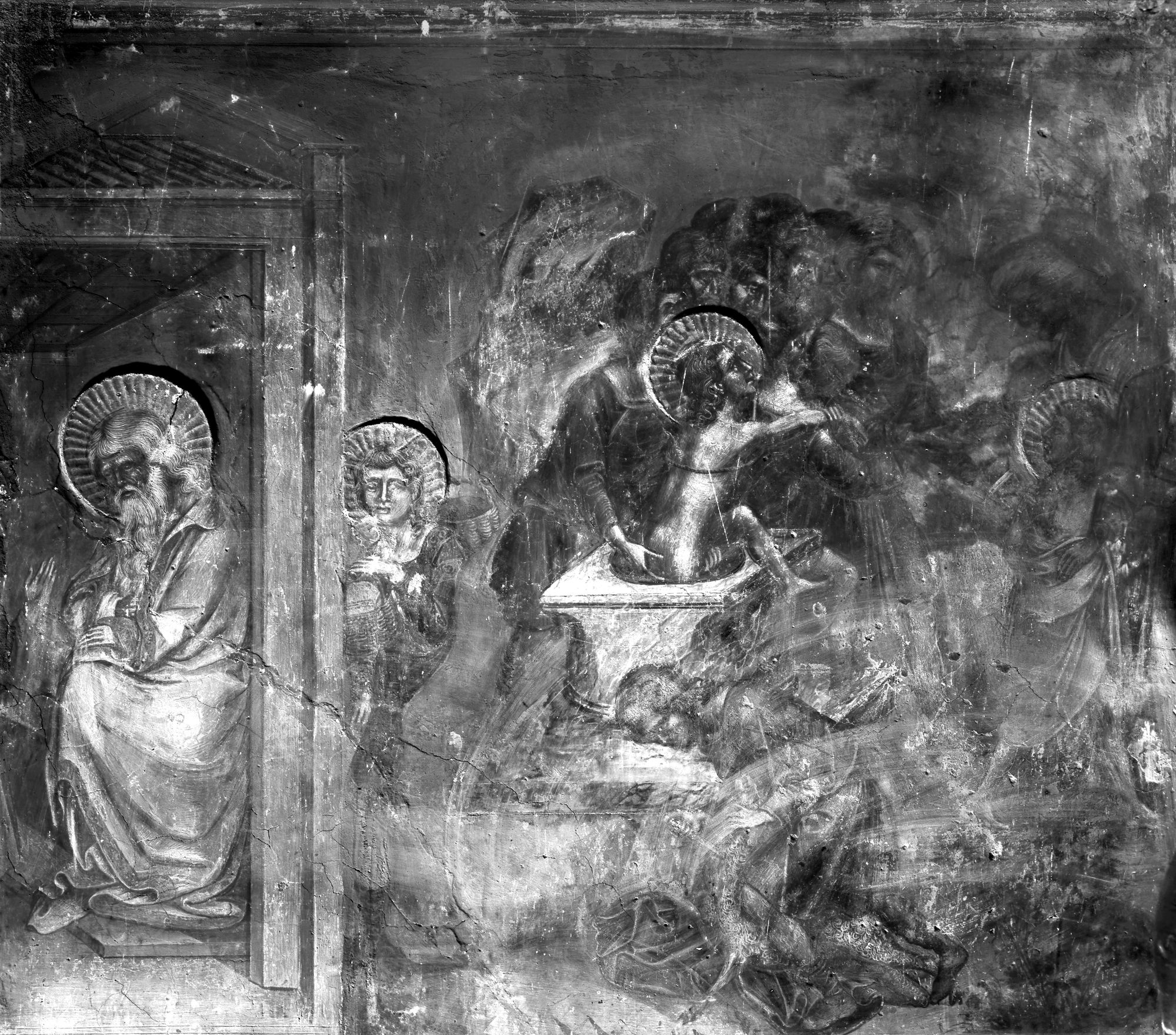 Loggia Carrarese. Affreschi del Guarriento (negativo) di Gabinetto fotografico (XX)