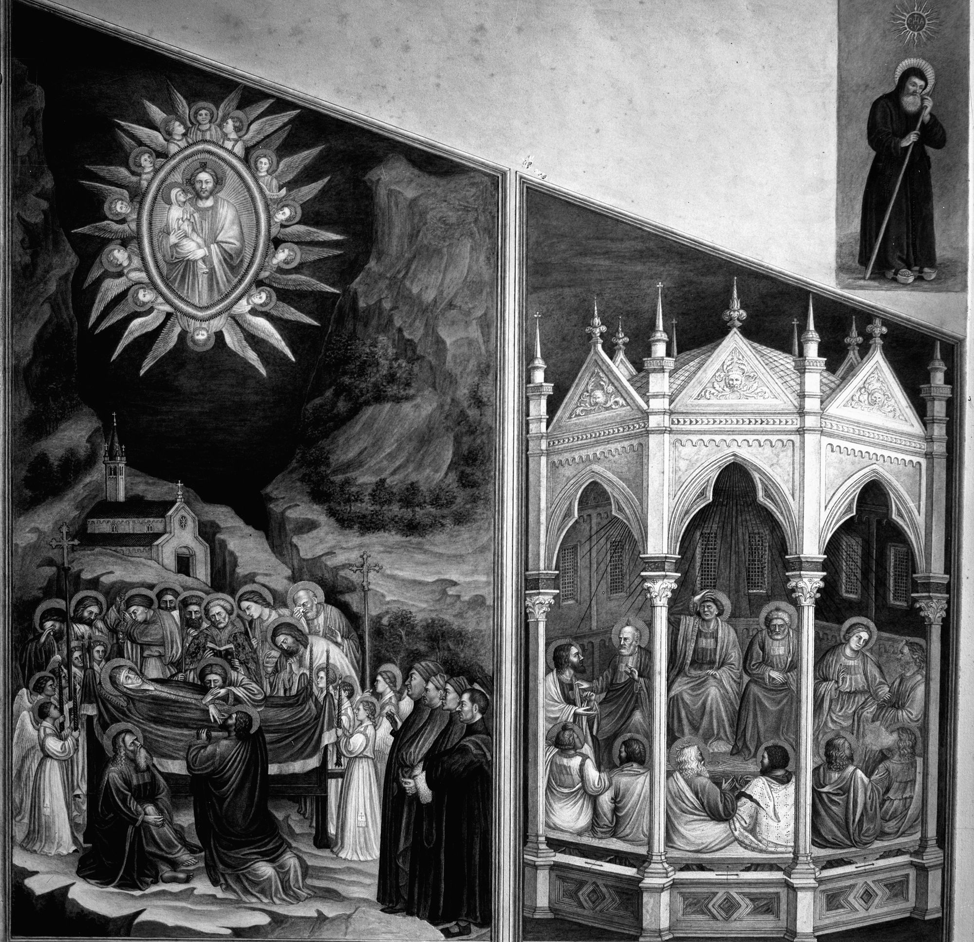 Padova. Museo Civico. Aquerelli di G.B.Lago, riproduzione gli affrschi di P. da Verona già in San Michele (negativo) di Gabinetto fotografico (XX)