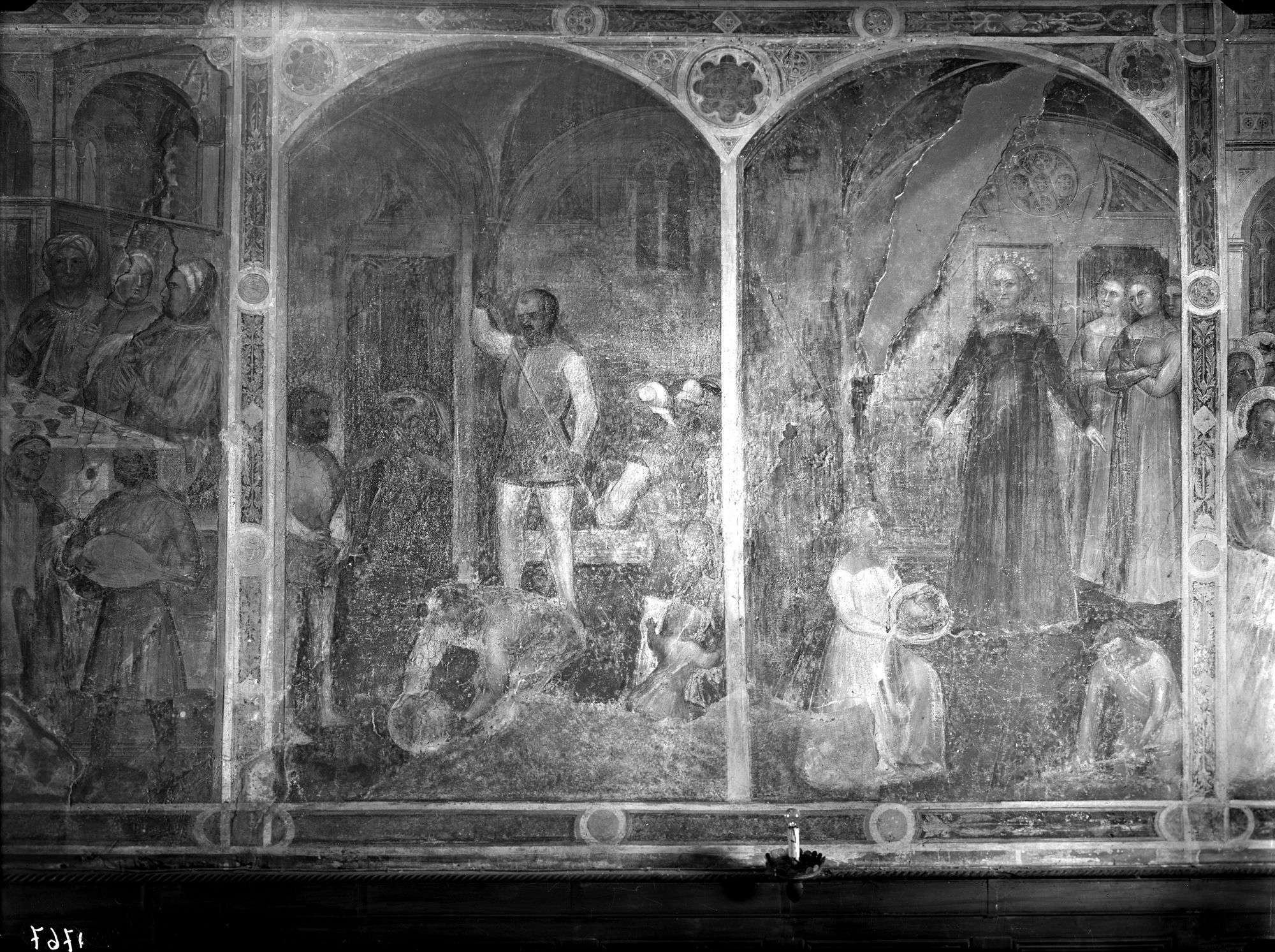Convento di San Marco. Affresco (negativo) di Gabinetto fotografico (XX)