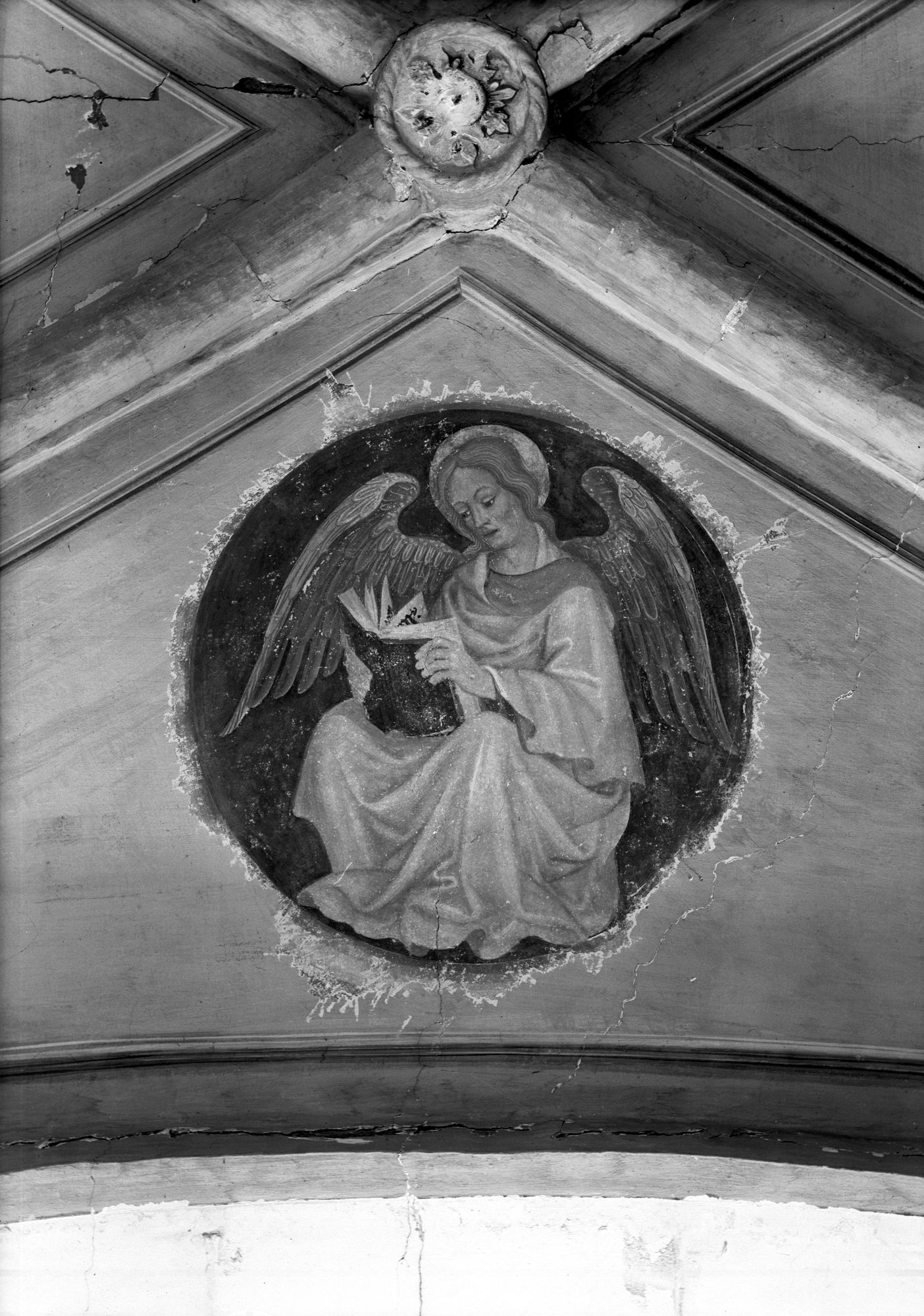 Chiesa Santa Caterina. Cappella degli Innocenti. Angeli della volta (negativo) di Gabinetto fotografico (XX)