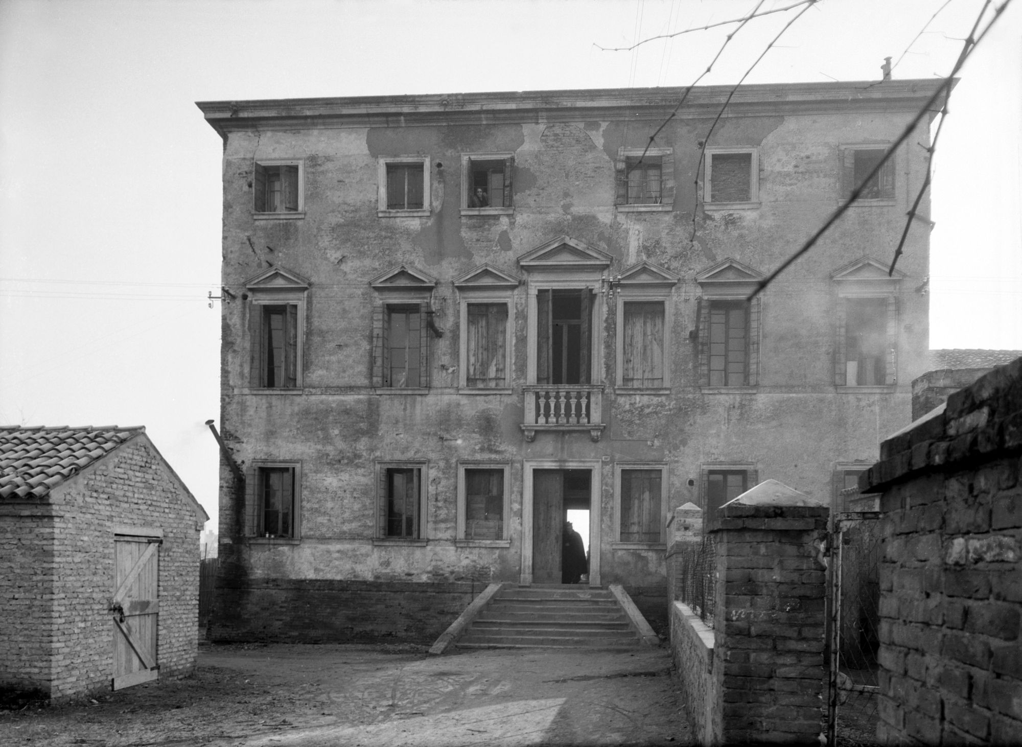 Palazzo Begiolin. Prospetto posteriore (negativo) di Gabinetto fotografico (XX)