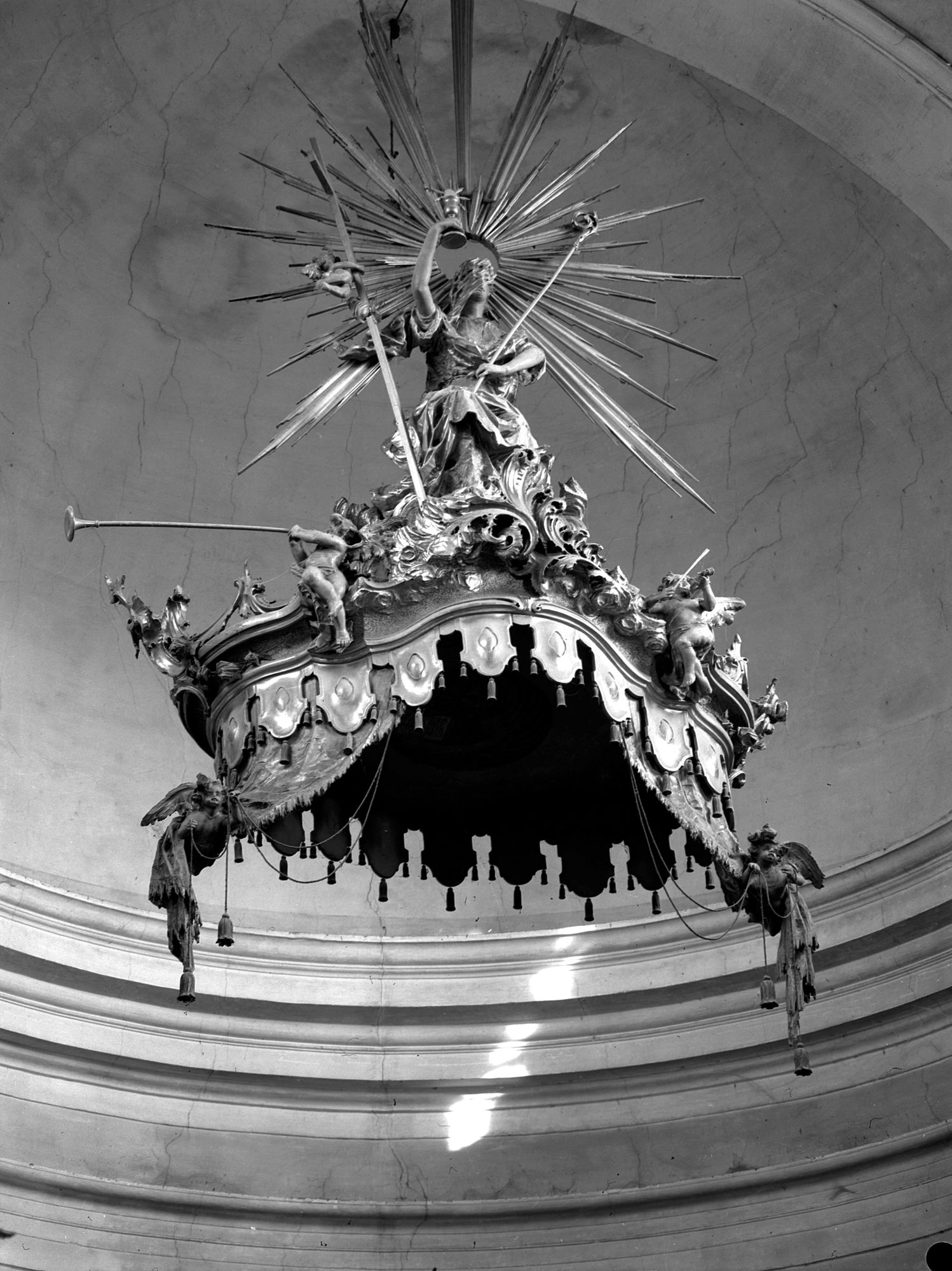 Borgo San Marco. Chiesa. Scultura in legno (negativo) di Gabinetto fotografico (XX)