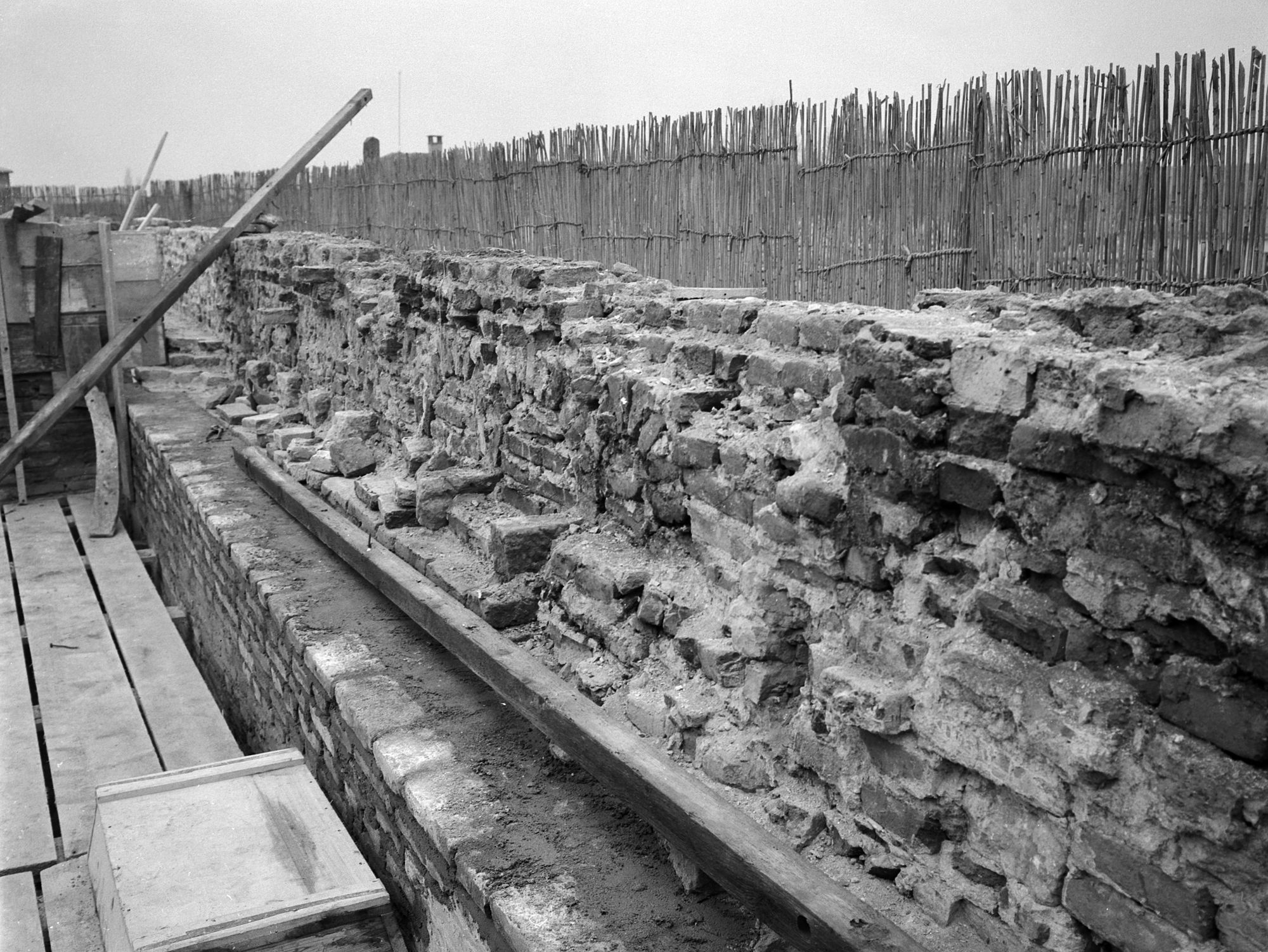 Convento San Marco. Stato del muro (negativo) di Gabinetto fotografico (XX)