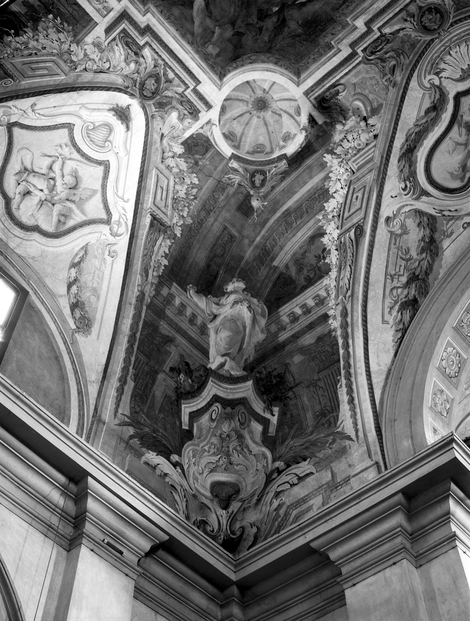 Chiesa. Particolare. Soffitto (negativo) di Gabinetto fotografico (XX)