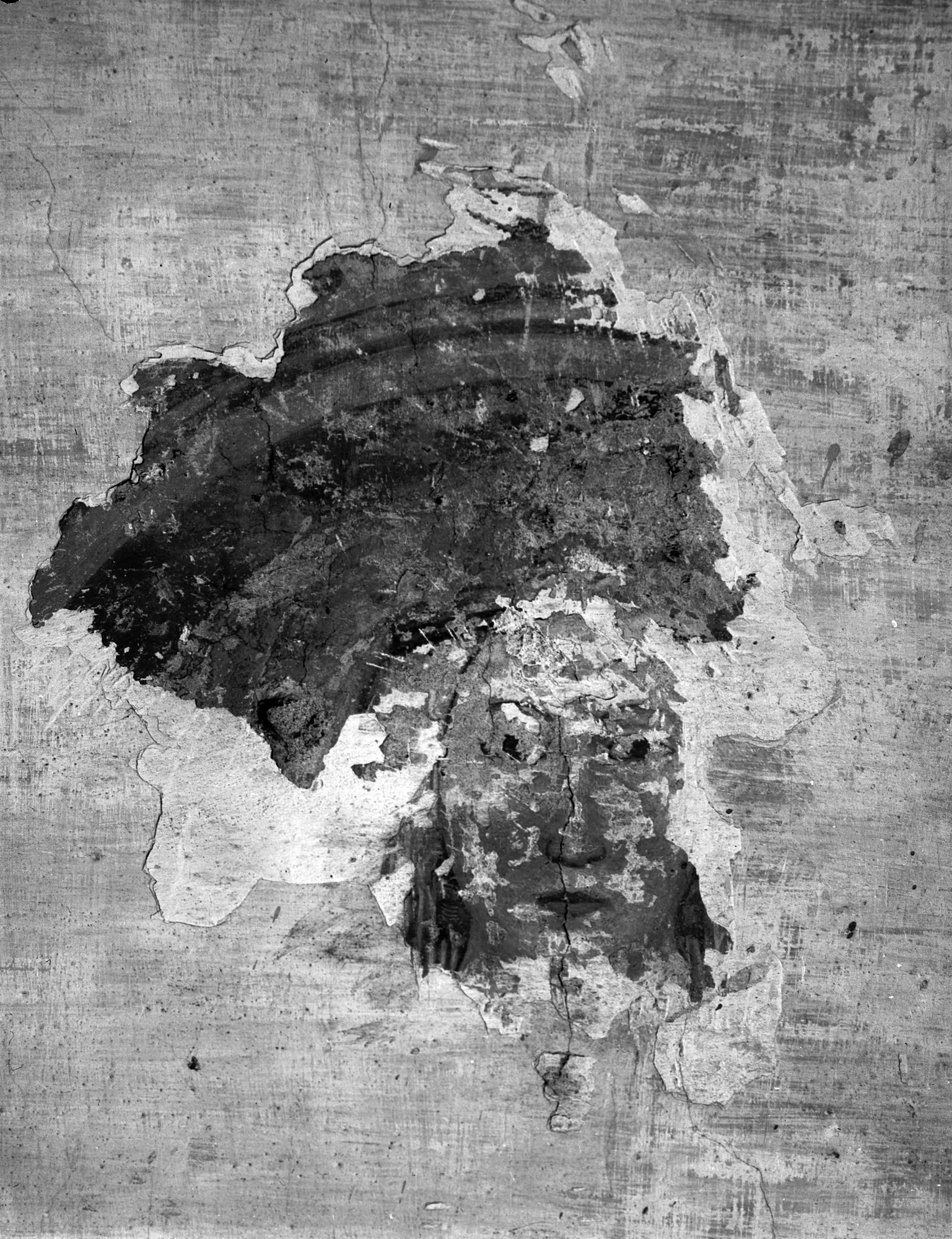 Chiesetta di San Nicolò. Affresco (negativo) di Gabinetto fotografico (XX)