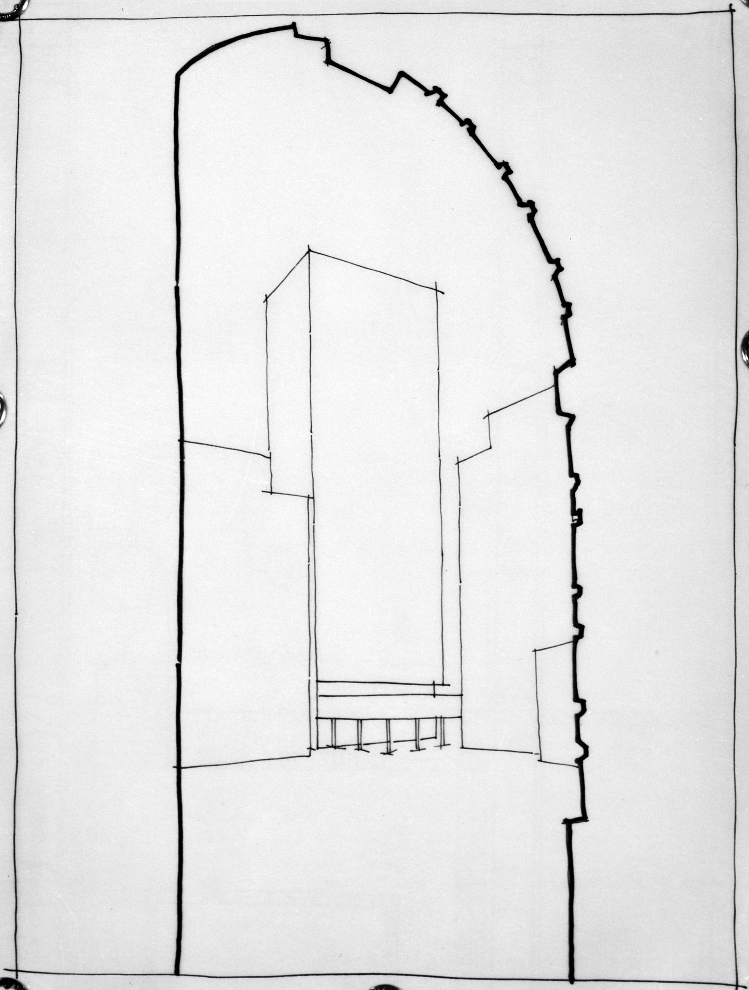 Grattacielo. Progetti (negativo) di Gabinetto fotografico (XX)