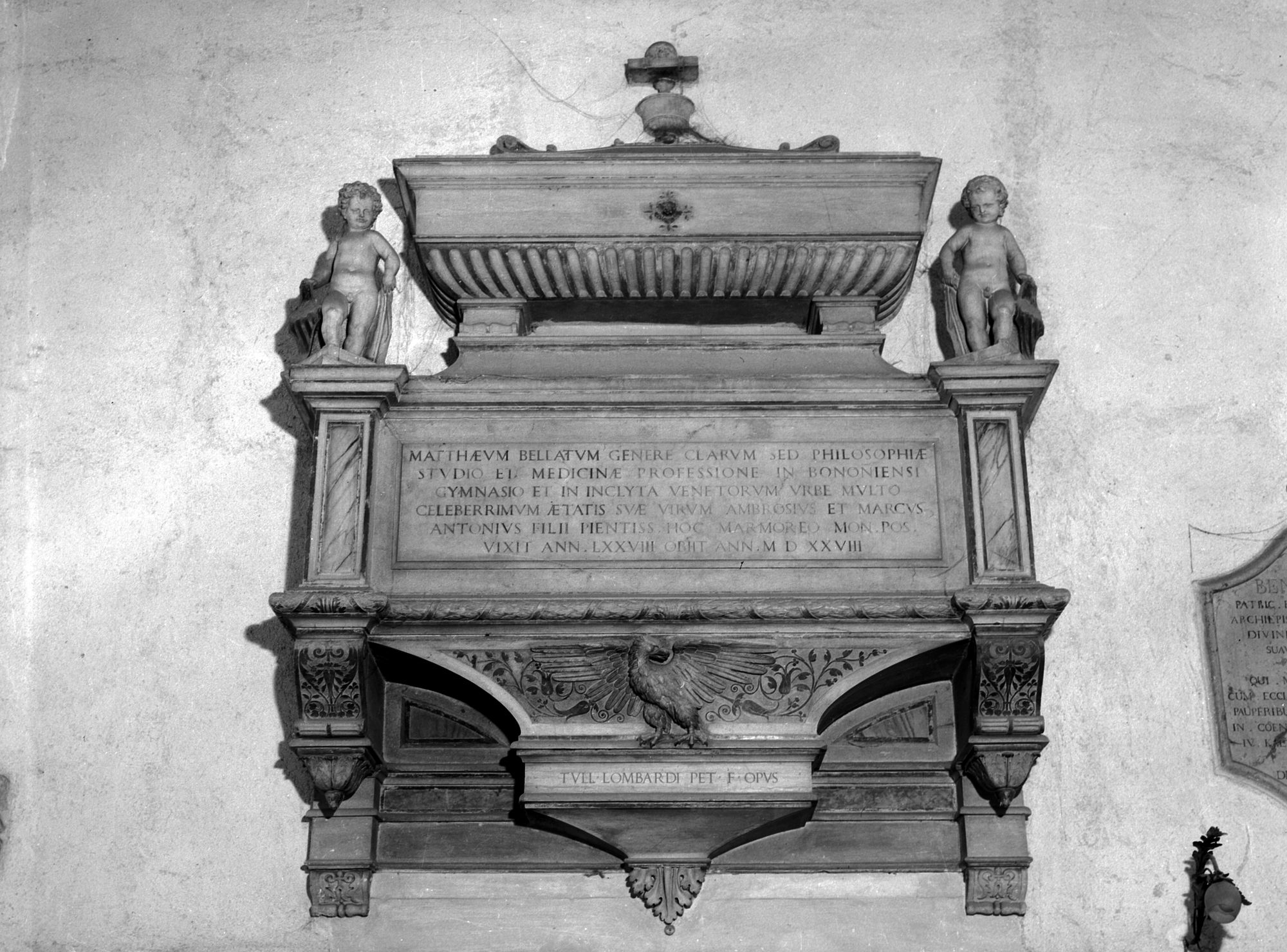 Duomo. Monumento Bellati (negativo) di Gabinetto fotografico (XX)